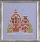 Snow Globe Village Series: Little Snowy Pink Cottage