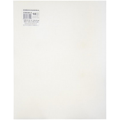 Plastic Canvas 10ct. 10.5x13.5 - Blanc