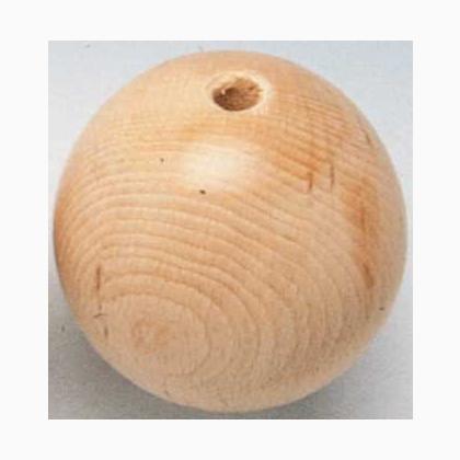 Perles en bois naturel 30 mm.