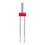 Aiguille double pour machines à coudre avec talon plat 130/705 S