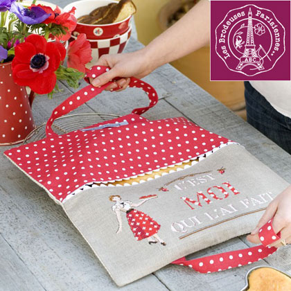 Sac Porte tarte A la fraise - Lin