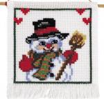Wooden Hanger: Snowman