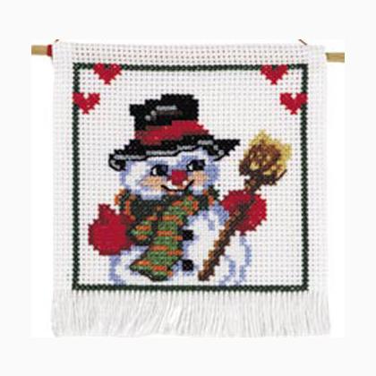 Wooden Hanger: Snowman
