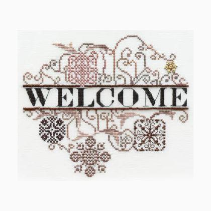 Ornament II Welcome-Bronze Brilliance