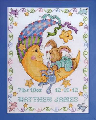 Bunny Baby Birth Sampler