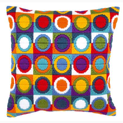 Coussin - Cercles colorés