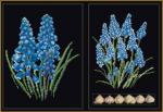 Panneau Muscari - noir