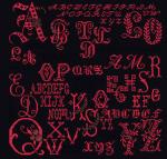 Antique Character Sampler - Noir