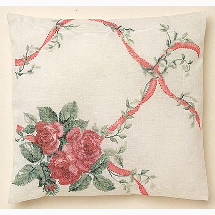 Coussin Bouquet de roses - Aida