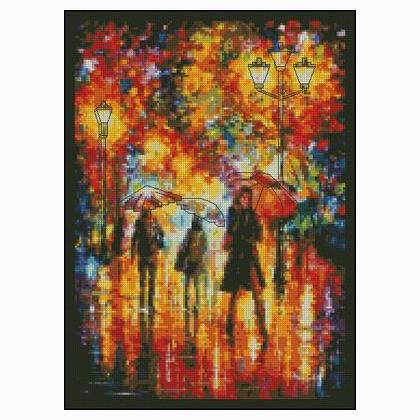 Umbrella Day (Cross-Stitch & Needlepoint)
