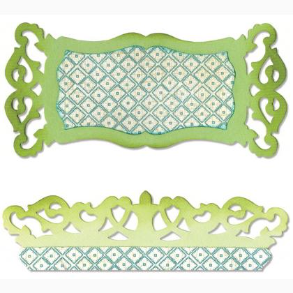 Sizzix Sizzlits Die - Étiquette, Ornement