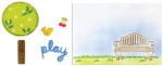 Sizzix Framelits Die Set 6PK w/Text. Imp. - Au parc