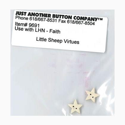Little Sheep Virtues-Faith Button PkLittle Sheep Virtues-Faith B