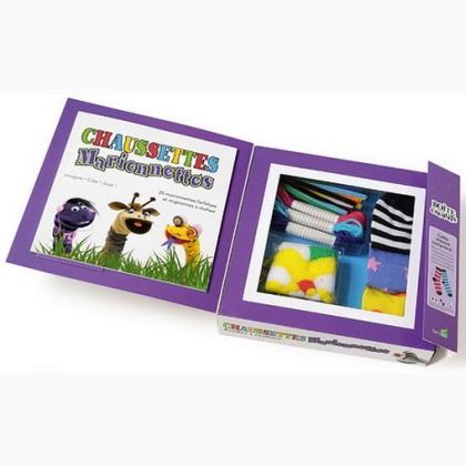 Chaussettes marionnettes faciles à réaliser - Coffret créatif