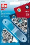 Oeillets avec rondelles 8 mm