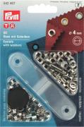 Oeillets avec rondelles 4 mm