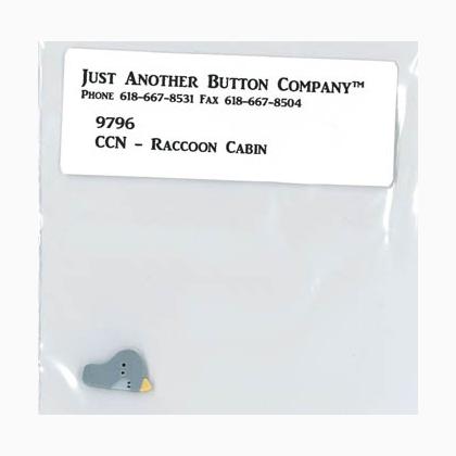 Frosty Forest 1-Raccoon Cabin Button Pack (nh1004.s)