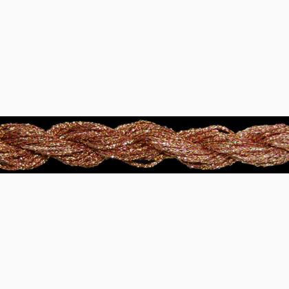 ThreadworX Hand Overdyed Metallic #4 - 410781 - Golden Pink