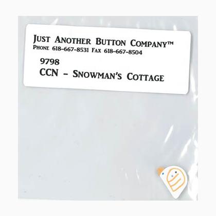 Frosty Forest 3-Snowman`s Cottage Button Pack (9798.G)