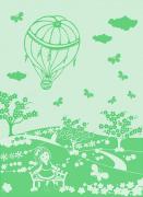 Serviette Mongolfiera - Vert - Printemps