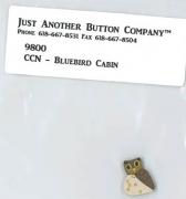 Frosty Forest 5-Bluebird Cabin Button Pack (9800.G)
