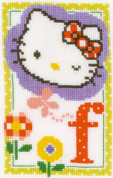 Hello Kitty - Lettre F