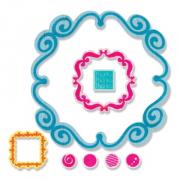 Sizzix Framelits Die Set 9PK w/Stamps - Merci