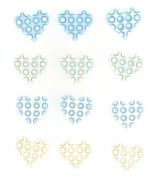 Tiny Geos Baby Boy Hearts - 5421