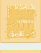 Serviette Pasta - Jaune