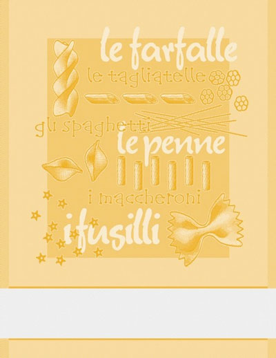 Serviette Pasta - Jaune