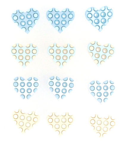 Tiny Geos Baby Boy Hearts - 5421