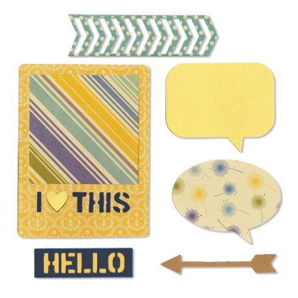 Sizzix Thinlits Die Set 10PK - J\'aime ça