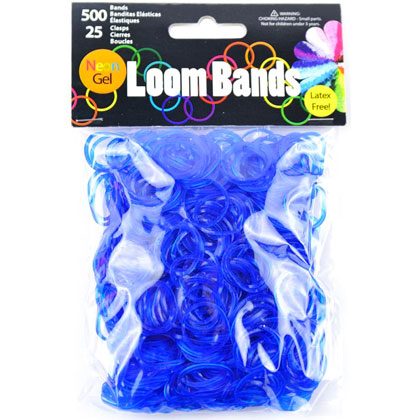 Loom bands - Neon Gel Bleu foncé