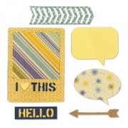 Sizzix Thinlits Die Set 10PK - J'aime ça