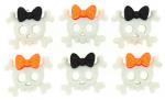 Spooky Skulls and Bows - 7468