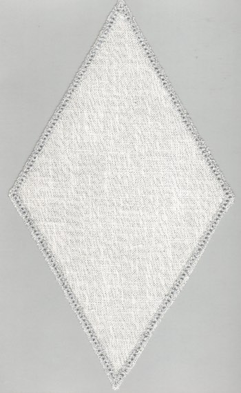 Napperon Diamant - Lurex Argent