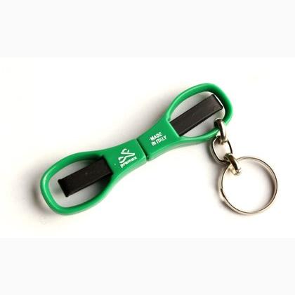 Ciseaux pliantes avec porte-clés - Vert