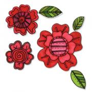 Sizzix Framelits Die Set 8PK w/Stamps - Fleurs #5