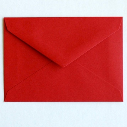 Enveloppe C7 - Rouge