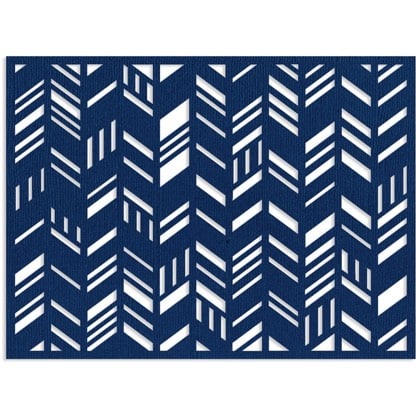 Sizzix Thinlits Die - Devant de carte, Chevron