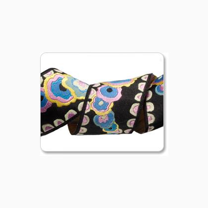 Passementerie Jacquard - Black Kite Tail - 38 mm