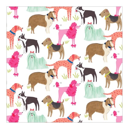 Feuille Carton Dog Breeds 30 x 30 cm