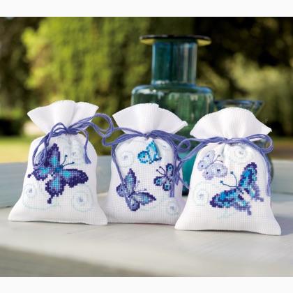 Sac Pot pourri: Papillons bleues