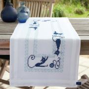 Chemin de table Chats Joyeux