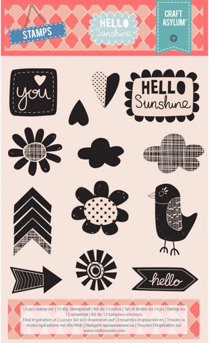 Set Tampons Craft Asylum Hello Sunshine