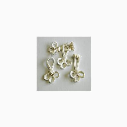 Brandebourgs 65 mm - Blanc