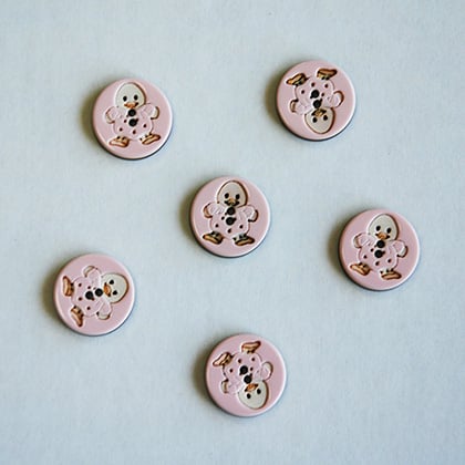 Boutons Caneton - Rose