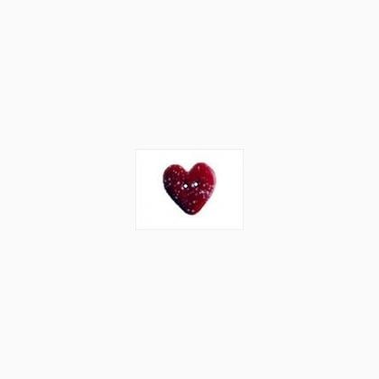 Bouton - Bordeaux Speckled Heart, Extra-Small