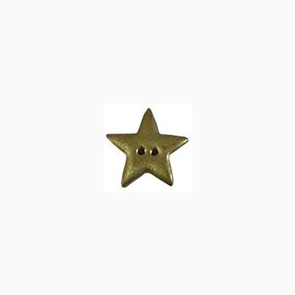 Bouton - Metallic Gold Star, Small