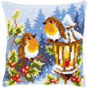 Coussin - Robins de Noël